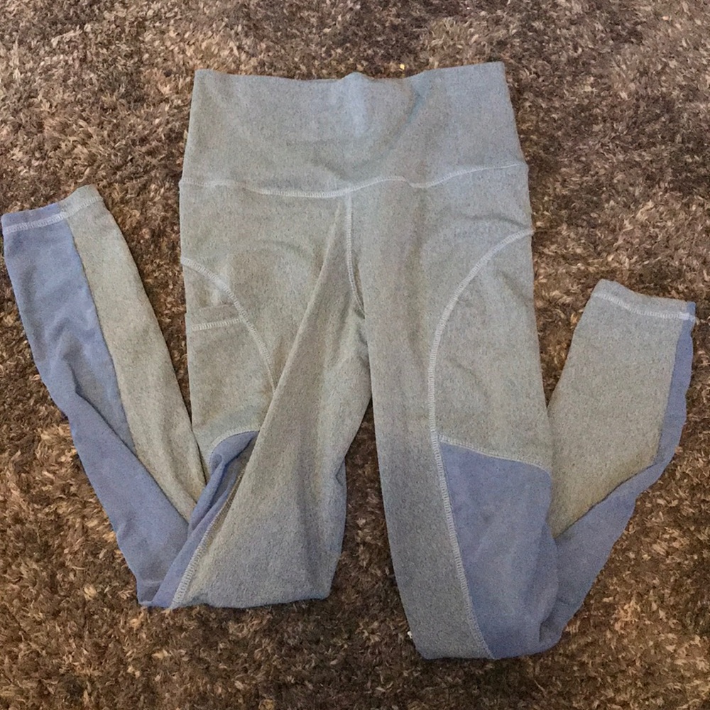 Açaí Activewear Blue Mesh Leggings